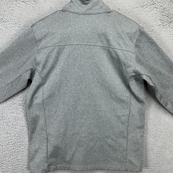 The North Face Mens Pullover Sweater Medium Gray Half Zip Fleece Line Sweatshirt - Picture 3 of 11